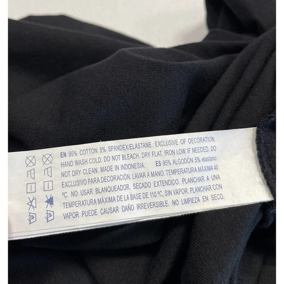 Forever 21 Black Dress S Tight Striped Hem Skater Mini L6 - Picture 5 of 5